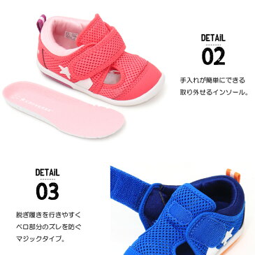 コンバース サンダル キッズ ウォーターシューズ アクアシューズ ベビー 子供 靴 男の子 女の子 CONVERSE LITTLE SUMMER 9