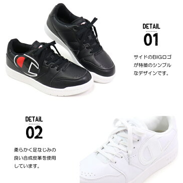 チャンピオン スニーカー メンズ レディース ローカット コートシューズ シューズ 靴 Champion ALL COURT OX CP LA014 LA035 白 黒