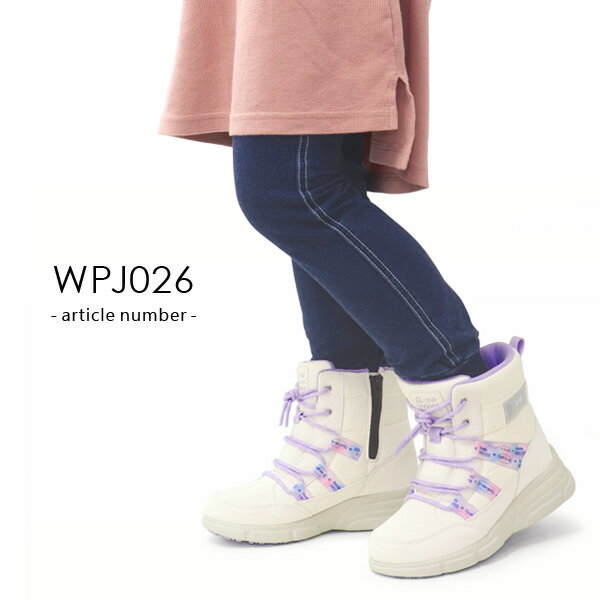 スノーブーツ キッズ ブーツ 女の子 雪遊び 防水 防寒ブーツ ジュニア 滑り止め ボア ムーンスター ウィンターブーツ ni-mo ニーモ NM WPJ026 WPJ033 2