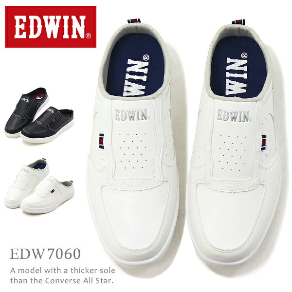 EDWIN メンズ サボサンダル モックシューズ スリッポン スリッパ サンダル サボ クロッグサンダル 靴 軽量 軽い 仕事 オシャレ エドウィン EDW-7060