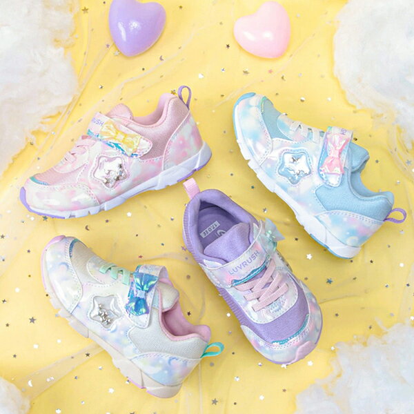 スーパースター LUVRUSH 女の子 ランニングシューズ キッズ スニーカー キッズシュ...
