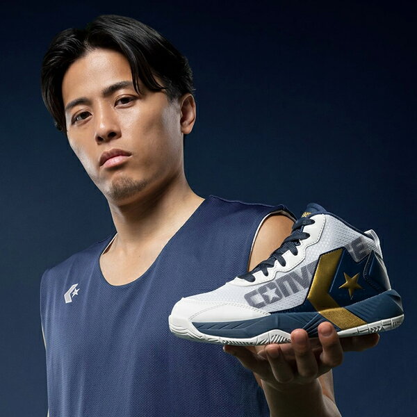 Super Footのコンバース スニーカー バッシュ キッズ ジュニア バスケットシューズ スニーカー 富樫勇樹 ヴィックスター ミッドカット ハイカット 運動靴 靴 CONVERSE BASKETBALL VICSTAR MID 送料無料｜アングル2