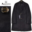 アクアスキュータム ◆Aquascutum アクアスキュータム◆定価 176,000円 日本製 アンゴラウール チェスターコート 紺(36サイズ)　メンズコート ビジネス カジュアル