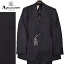 ◆Aquascutum アクアスキュータム◆春夏モデル 定価 176,000円 日本製 モヘヤ混ウール シャドーチェック柄スーツ 紺(A5サイズ) メンズスーツ ビジネススーツ おしゃれ