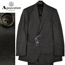 ◆Aquascutum アクアスキュータム◆春夏モデル 定価 176,000円 日本製 はっ水加工 無地ウールスーツ グレー(A5・AB4サイズ) メンズスーツ ビジネススーツ おしゃれ