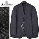 ◆Aquascutum アクアスキュータム◆春夏モデル 定価 99,000円 日本製 麻混ウールジャケット 紺(AB4・BB4サイズ) メンズジャケット ビジネス カジュアル おしゃれ