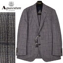 ◆Aquascutum アクアスキュータム◆春夏モデル 定価 176,000円 日本製 イタリア生地ウィンドペン柄 シルク混ウールジャケット 紺(A4・AB6・AB7サイズ) メンズジャケット ビジネス カジュアル おしゃれ