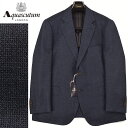 アクアスキュータム ◆Aquascutum アクアスキュータム◆春夏モデル 定価 115,500円 日本製 シルク・リネン混 バスケットカルゼ織りジャケット 紺(3Lサイズ) (大きいサイズ・キングサイズ・ビッグサイズ)メンズジャケット ビジネス カジュアル おしゃれ