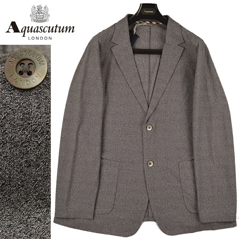◆Aquascutum アクアスキュータム◆【75％OFF】 春夏モデル 定価 63,800円 日本製 カーディガンジャケット グレー(3Lサイズ)(大きいサイズ・キングサイズ・ビッグサイズ) メンズジャケット ビジネス カジュアル おしゃれ