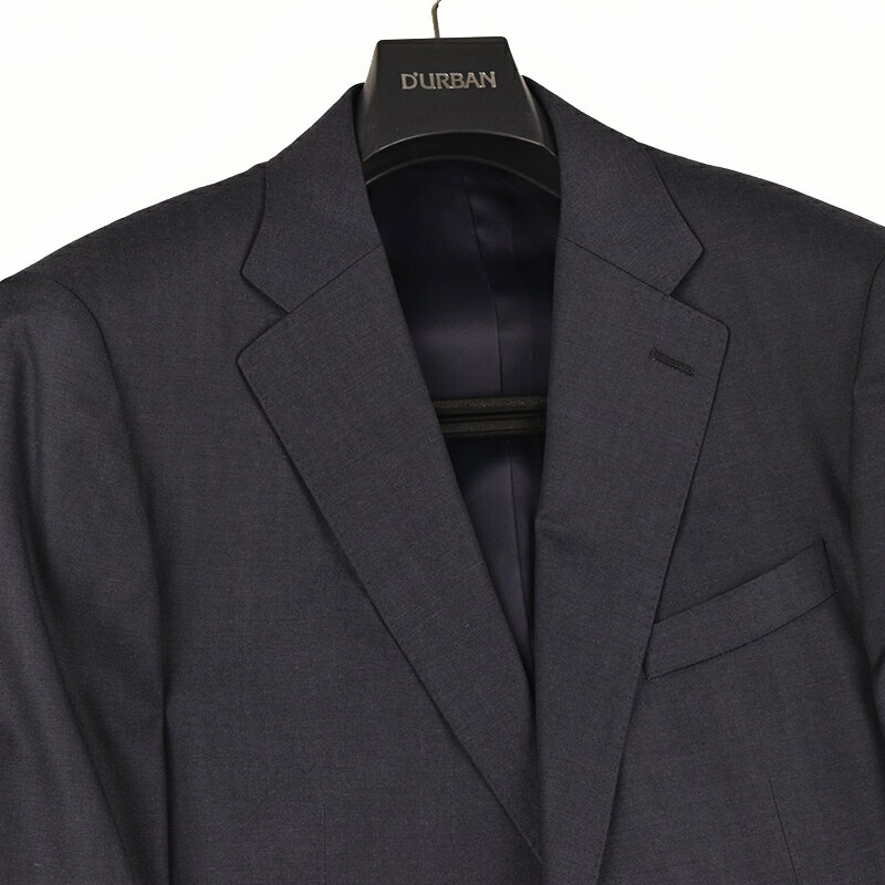 ◆D'URBAN ダーバン◆秋冬モデル 定価 126,500円 日本製 【スリーピース】無地ウールスーツ 紺(BB4サイズ) メンズスーツ ビジネススーツ