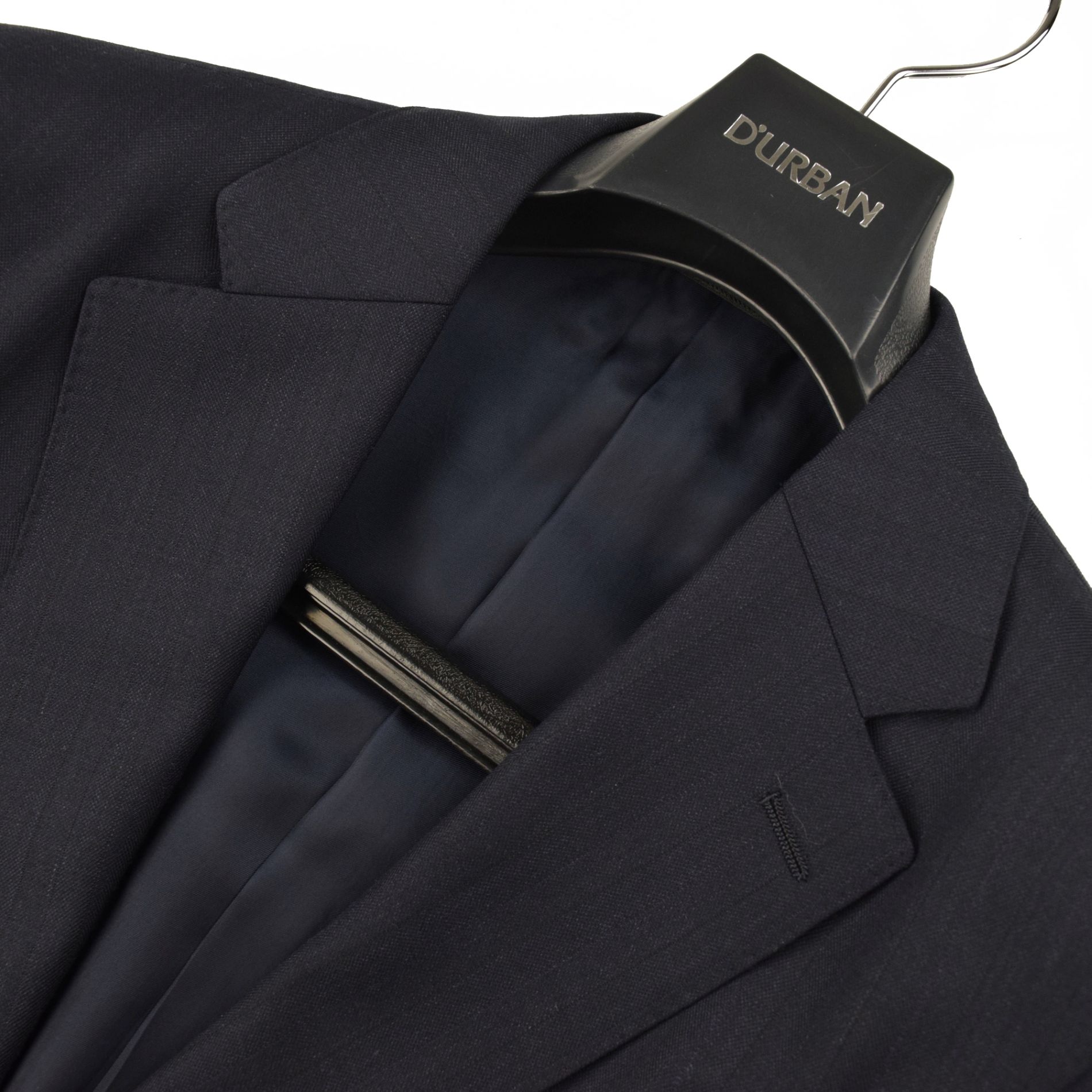 ◆D'URBAN ダーバン◆秋冬モデル 定価 124,300円 日本製【r.a.s.o.】スリーピース シャドーストライプウールスーツ 濃紺(AB6サイズ) メンズスーツ ビジネススーツ