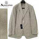 アクアスキュータム ◆Aquascutum アクアスキュータム◆70％OFF 春夏モデル 定価 93,500円 日本製 綿麻 ストライプジャケット ベージュ(大きいサイズ・キングサイズ・ビッグサイズ) メンズジャケット ビジネス カジュアル おしゃれ