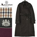 ◆Aquascutum アクアスキュータム◆定価154,000円 日本製 取外ライナー付き ベーシック ダブル トレンチコート 黒(サイズ4) レディースコート