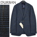 ◆D'URBAN ダーバン◆春夏モデル 定価 86,900円 日本製 チェック柄 コットンジャケット 紺(A6サイズ) メンズジャケット ビジネス カジュアル おしゃれ