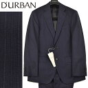 ◆D'URBAN ダーバン◆春夏モデル 定価 75,900円 日本製 ピンストライプ柄ウールスーツ 濃紺 (A5サイズ) メンズスーツ ビジネススーツ