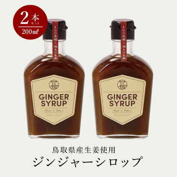 【2本セット】ジンジャーシロップ 200ml カイズファーム 生姜シロップ 国産・人気のしょうがシロップ 希釈用