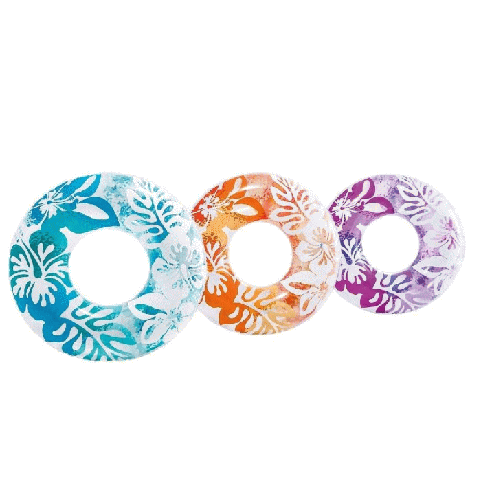 INTEX(インテックス) クリアカラーチューブ 91cm 浮き輪 91cm 1個 3Colors ハイビ...