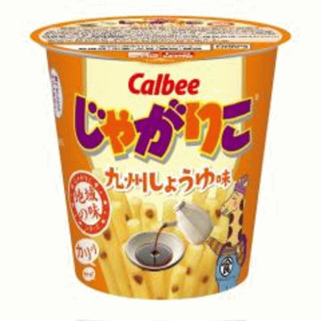 【6310】☆8【送料無料】カルビー　じゃがりこ九州しょうゆ味　52gx12個（1ケース）※北海道・東北・信越・沖縄・離島は追加送料あり※