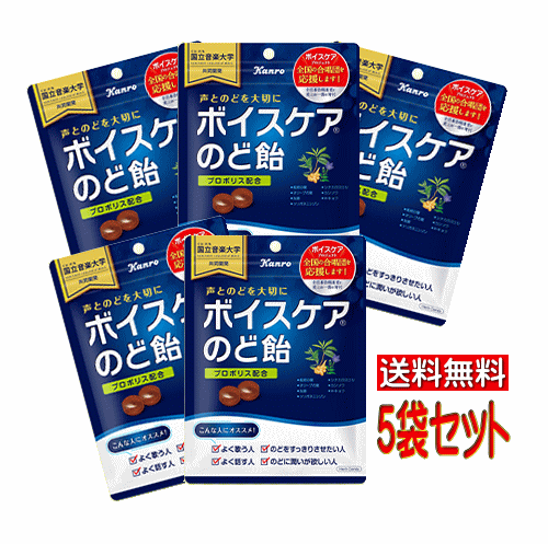 【6310】☆3【送料無料】【カンロ株式会社】ボイスケアのど飴　70g×5袋※メール便での発送となります。※予告なくパッケージのデザインが変わることがございます。