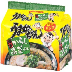 生活便利創庫スーパーキッド 【6213】☆8【送料無料】ハウス食品 うまかっちゃん博多からし高菜風味5食入り×6個パック(1ケース)【1配送は3ケースまで】※北海道・東北・信越・沖縄・離島は追加送料あり※ 画像2