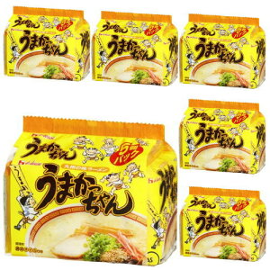 期間限定 うまかっちゃん5食入り×6個パック(合計30食)ハウス食品 袋麺 インスタントラーメン インスタント麺 即席麺 送料無料 ☆8【6213】