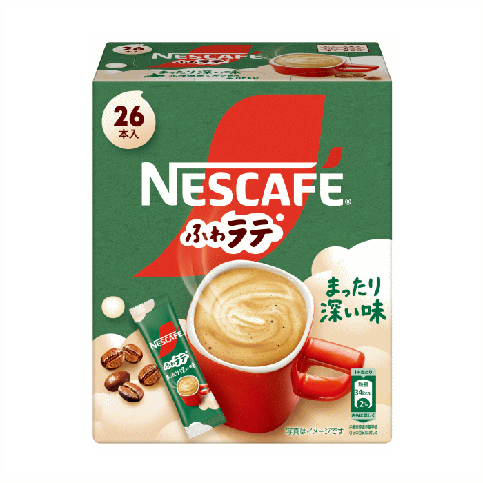 【6213】ネスカフェ エクセラ ふわラテ まったり深い味 26本 ×1個 インスタントコーヒー/スティックタイプ ネスレのサムネイル
