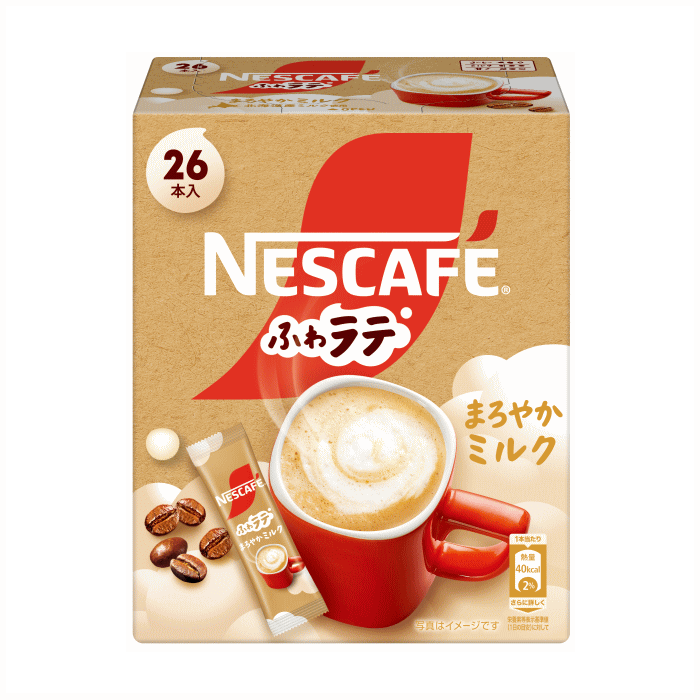 【6213】【期間限定】【受付】ネスカフェエクセラ ふわラテ まろやかミルク 26本入×1個インスタントコーヒー/スティックタイプ【12個で1ケース・2ケースまで1配送可】ネスレのサムネイル