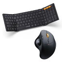 【P5】折り畳みキーボード ワイヤレスマウス セット Bluetooth 3台同時接続 ワイヤレス 手首疲労軽減 無線 5段階DPI JIS日本語配列 テンキー...