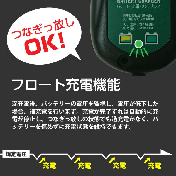 �Х����ѥХåƥ꡼ �Хåƥ꡼�ƥ����800�ܼ�ξ�����֥� �ϡ��졼�б� Deltran Battery Tender �ե����Ƚ��ŵ�ǽ�ǥե뽼�Ť�ݻ�