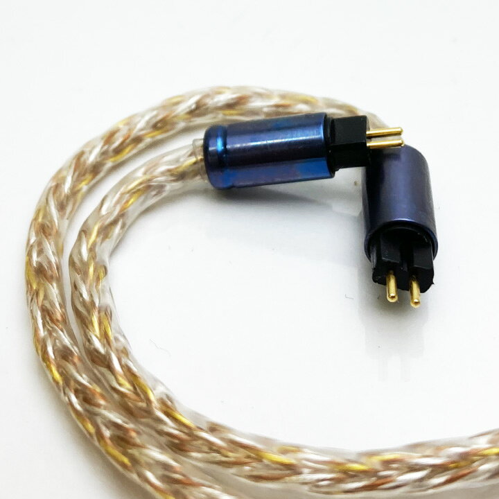 イヤホン用 リケーブル 2pin 金銀銅混合編み16芯 2.5mm 3.5mm 4.4mm 取り回しが良い 音質向上 タッチノイズ少ない 純正ケーブルと交換 supernatto-10000376 FelsGold サンプル画像2