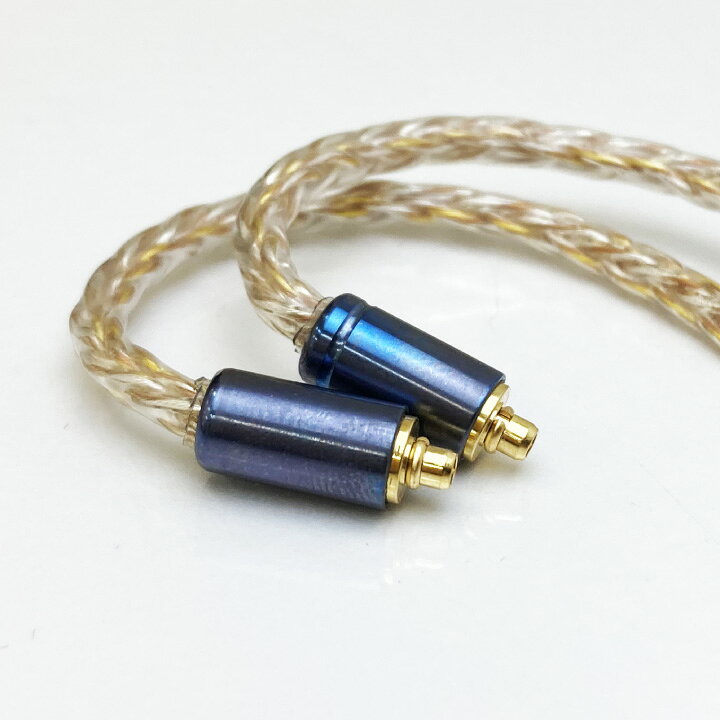 イヤホン用 リケーブル MMCX 金銀銅混合編み16芯 2.5mm 3.5mm 4.4mm 取り回しが良い 音質向上 タッチノイズ少ない 純正ケーブルと交換 supernatto-10000375 FelsGold サンプル画像2