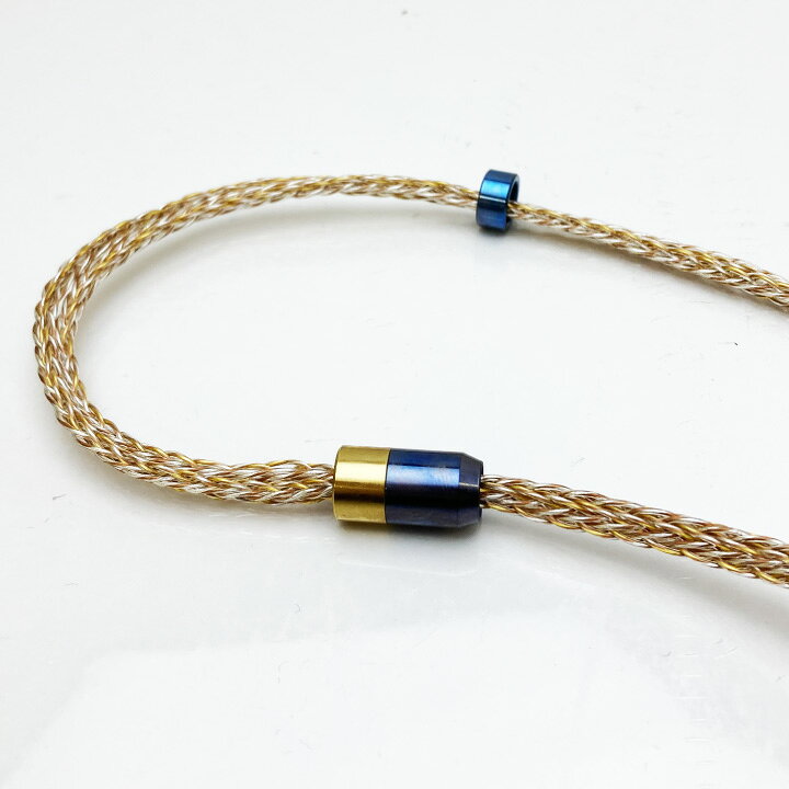 イヤホン用 リケーブル 2pin 金銀銅混合編み16芯 2.5mm 3.5mm 4.4mm 取り回しが良い 音質向上 タッチノイズ少ない 純正ケーブルと交換 supernatto-10000376 FelsGold サンプル画像3