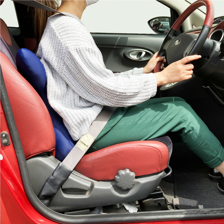 ドライバーズバックサポーター 腰 サポート クッション 背中 ドライバー ドライブ 仕事 事務 椅子 イス シンプル [3]