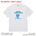 プリントTee　umisora　209703　Catch a Wave　キャンチアウェーブ　Buffalo　メンズ　レディース　ユニセックス　夏　サマー　海　山　レジャー　ウミソラ　プリント　半袖　S　M　L　Tシャツ