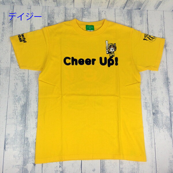 タイガース　阪神　Tシャツ　半袖Tシャツ　野球　応援 メンズ　レディース　ユニセックス　CHEER　プリント　610520　CHEER UP!!Tigers　チアーアップタイガース