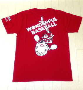 カープ女子　カープコラボTee　610222　鯉＆ワンダーベア　鯉＆WonderBearCarpTee　プリントTシャツ　CARP　広島　野球　プロ野球　チアー　半袖Tシャツ　カープTシャツ