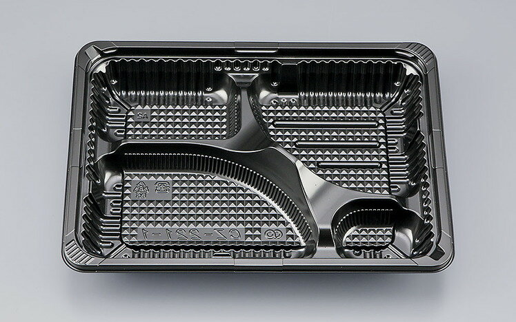 CZ−221−1　BS黒本体　N　600入　使い捨て弁当箱