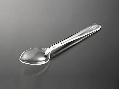 スプーン 中 バラ 透明 100本