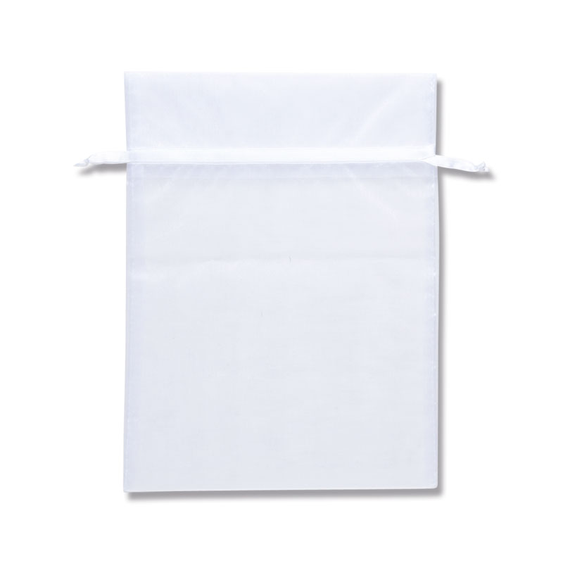 ＼★送料無料★／ HEIKO オーガンジーバッグ 平袋タイプ LL ホワイト(WH) 10枚