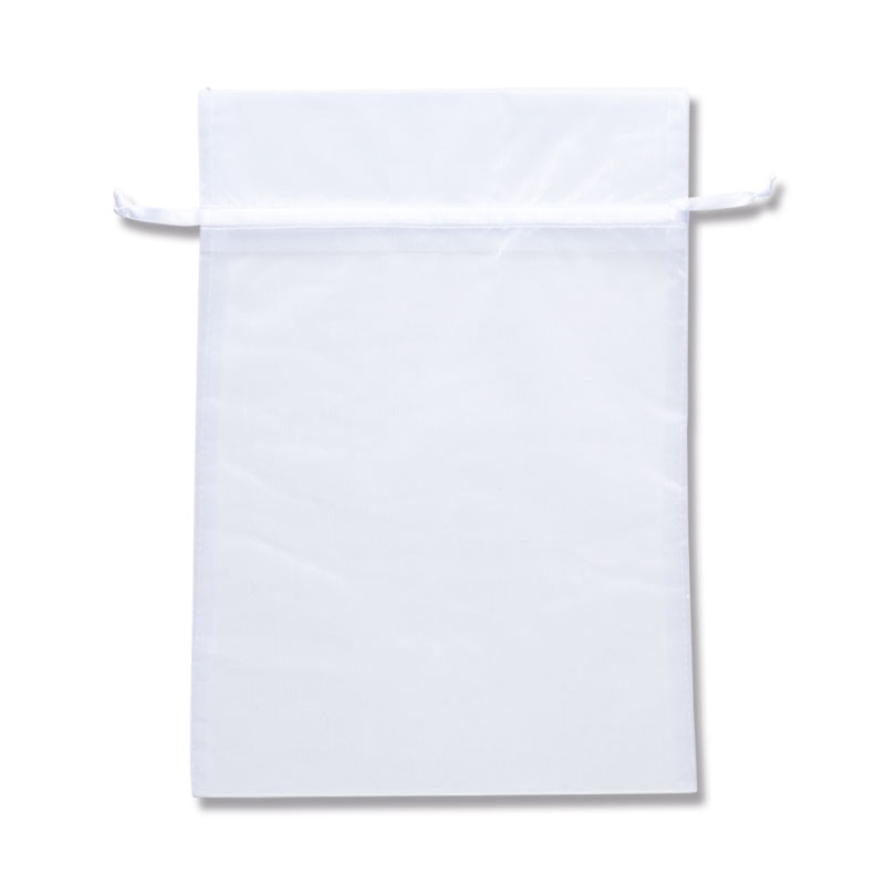 ＼★送料無料★／HEIKO オーガンジーバッグ 平袋タイプ XL ホワイト(WH) 10枚