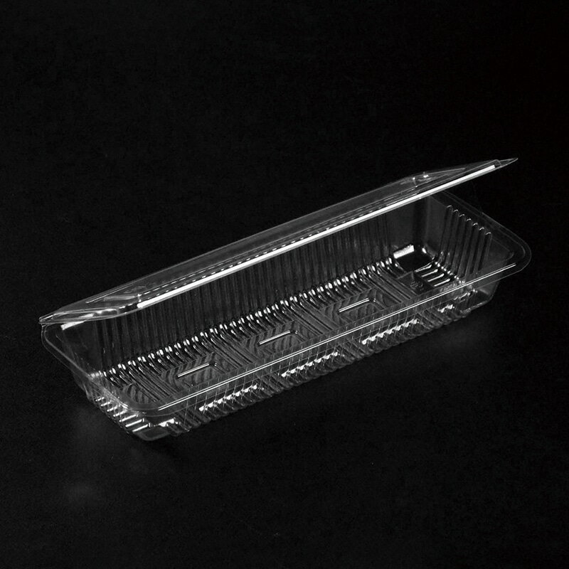 デンカポリマー 食品容器 フードパック(折蓋タイプ) OP-113 巻き寿司1本 平 3000枚　100枚×30袋