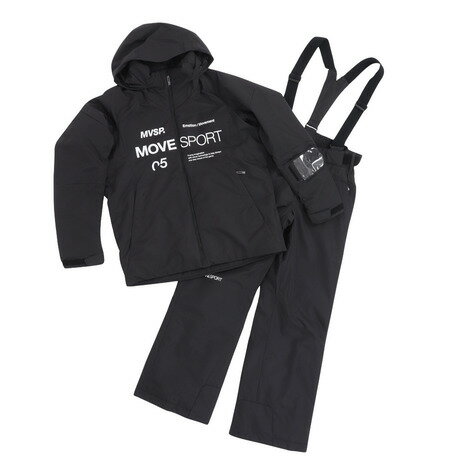 デサント（DESCENTE）（メンズ、レディース）スキーウェア スーツ ジャケット パンツ 上下セット DWMWJH72X BLK