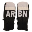 エアボーン(ARBN)(メンズ、レディース)グローブ ミトン スキー スノーボード スノボ 手袋 ブラック ウィンターグローブ ABG12128 IGRY 防水 はっ水