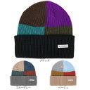 AUTUMN(メンズ)帽子 ニット帽 PATCHWORK AT23