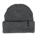 AUTUMN(メンズ、レディース)ビーニー ニット帽 AT24 STRIPE BLACK