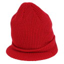 ボルコム(Volcom)(メンズ)帽子 キャスケット ビーニー JLA VISOR BEANIE 23J5852306 RED レッド