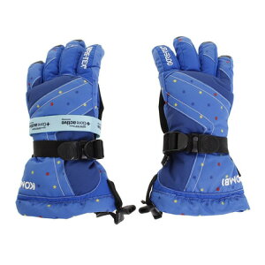 コンビ（KOMBI） ジュニア グローブ 手袋 5本指グローブ GORE-TEX ゴアテックス KM20 18ORJG-GTV07 ブルー スキー スノーボード 雪遊び （キッズ）