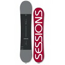 セッションズ(SESSIONS)(メンズ)スノーボード板 スノボ デッキ 23 OUTSIDER 22100226 GY/CH 2022-2023 グレー×ブラ...