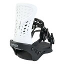フラックス(FLUX)(メンズ、レディース)スノーボードビンディング 23-24モデル PR BLACK WHITE FPR02