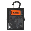 オレンジ(ORANGE)(メンズ、レディース、キッズ)パスケース BS カラビナ付き 201247 2036